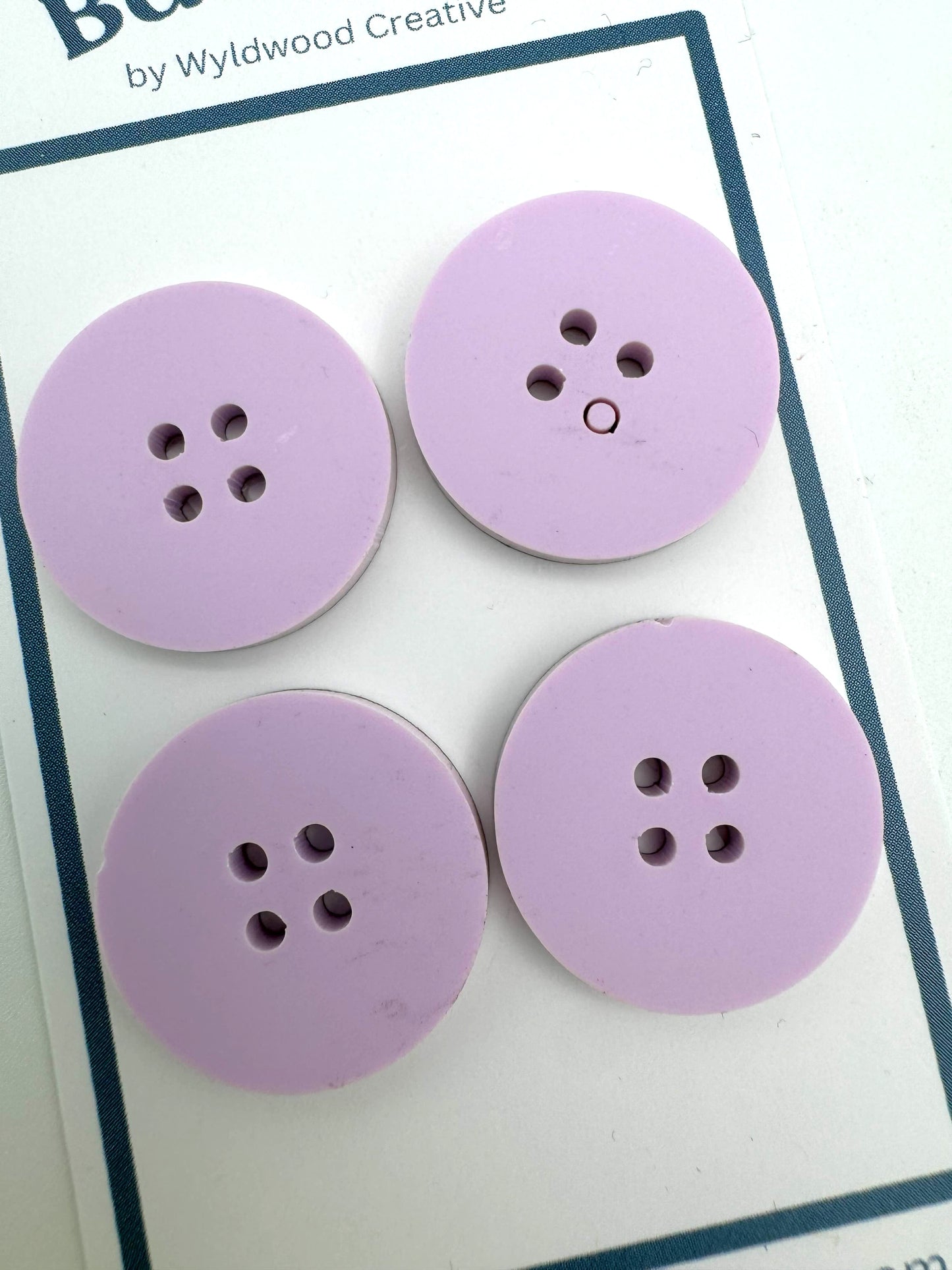 Solid Buttons - Lilac