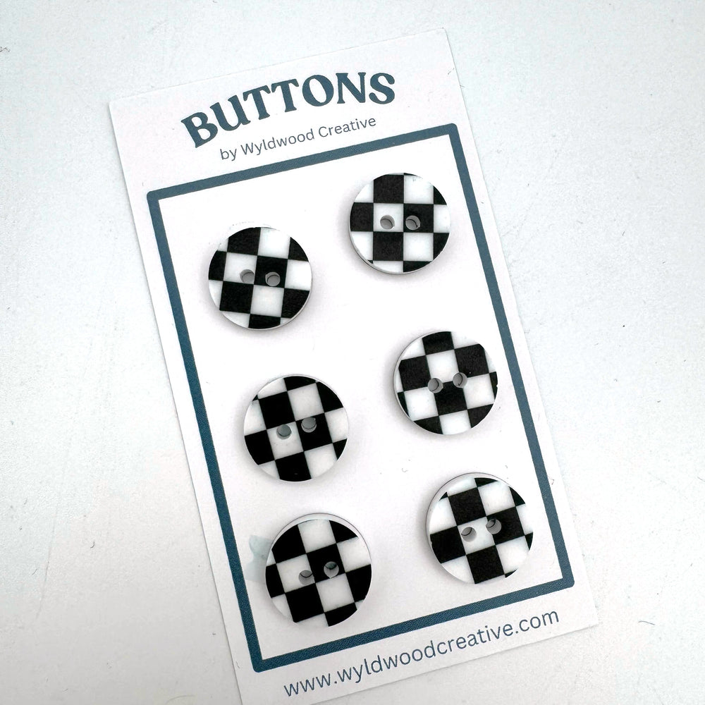 
                      
                        Checkered Buttons - Black and White
                      
                    