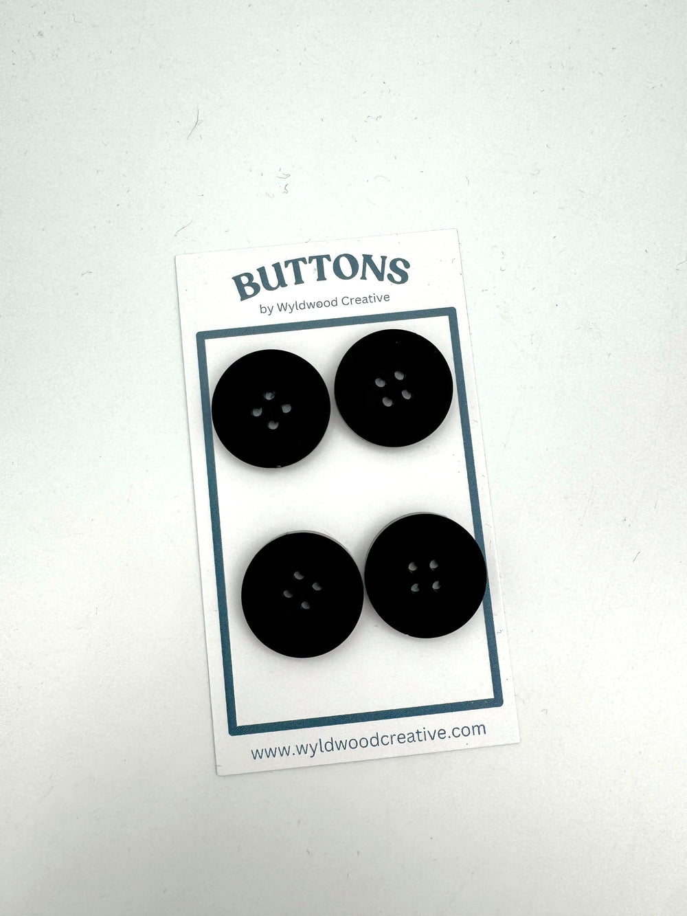 Solid Buttons - Black