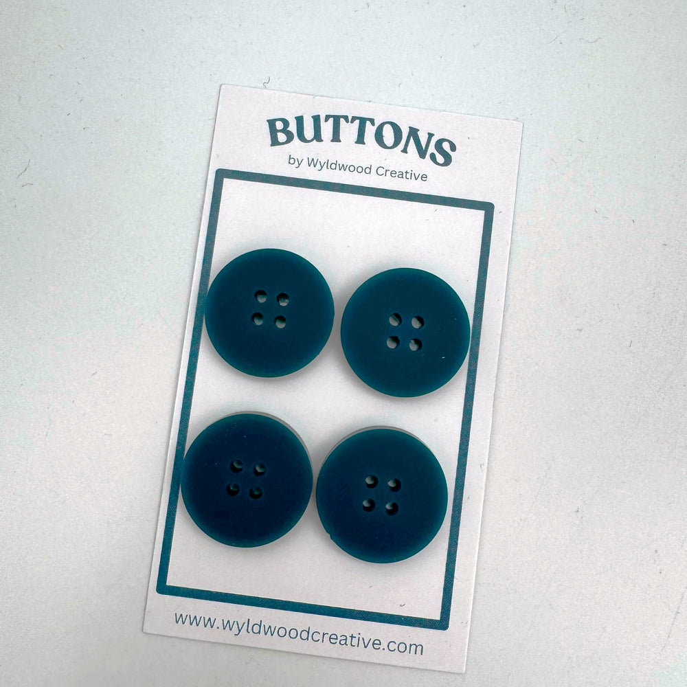 Solid Buttons - Teal