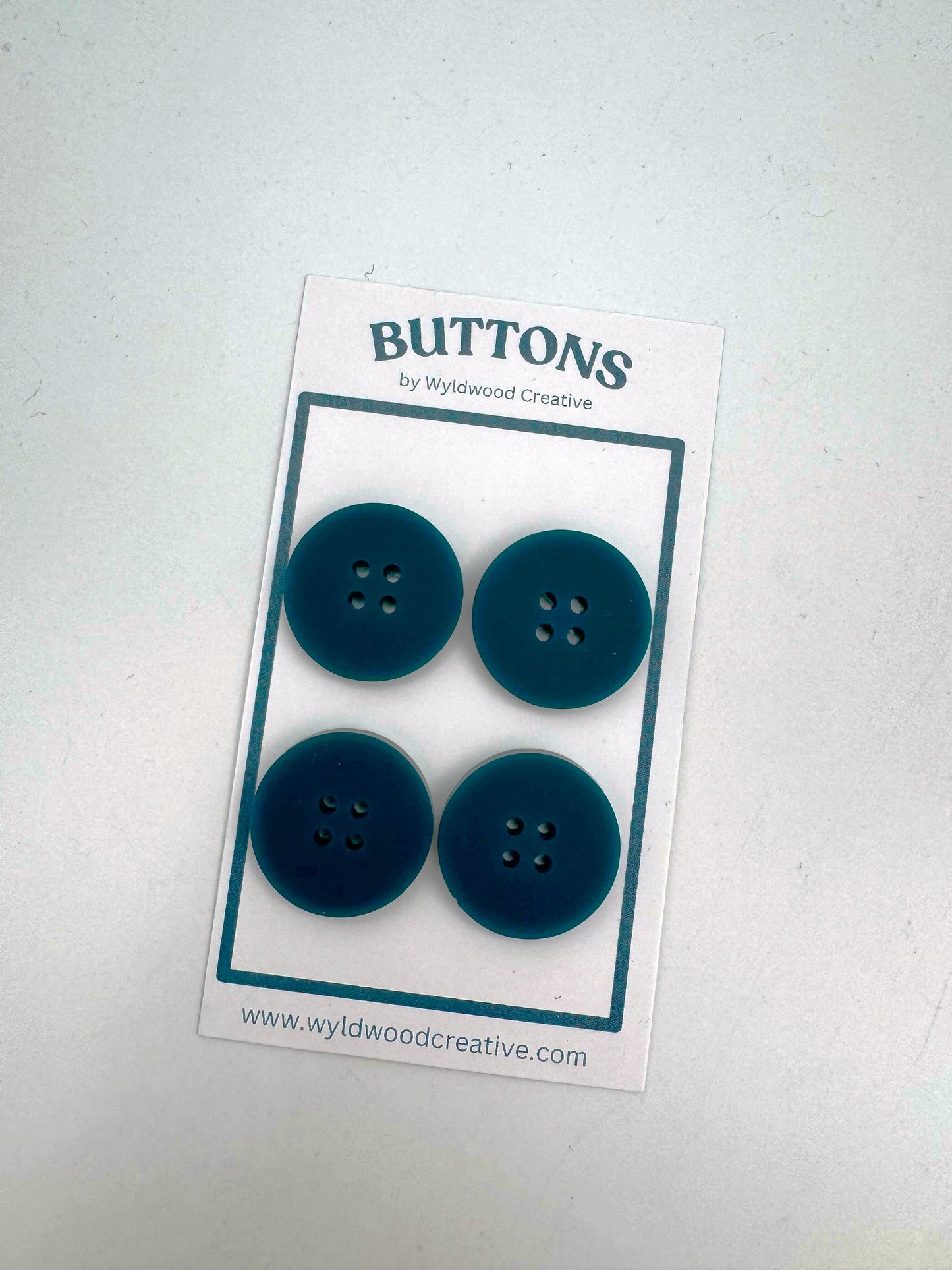 Solid Buttons - Teal
