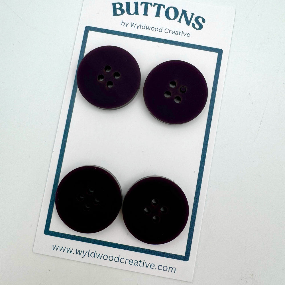 Solid Buttons - Dark Purple