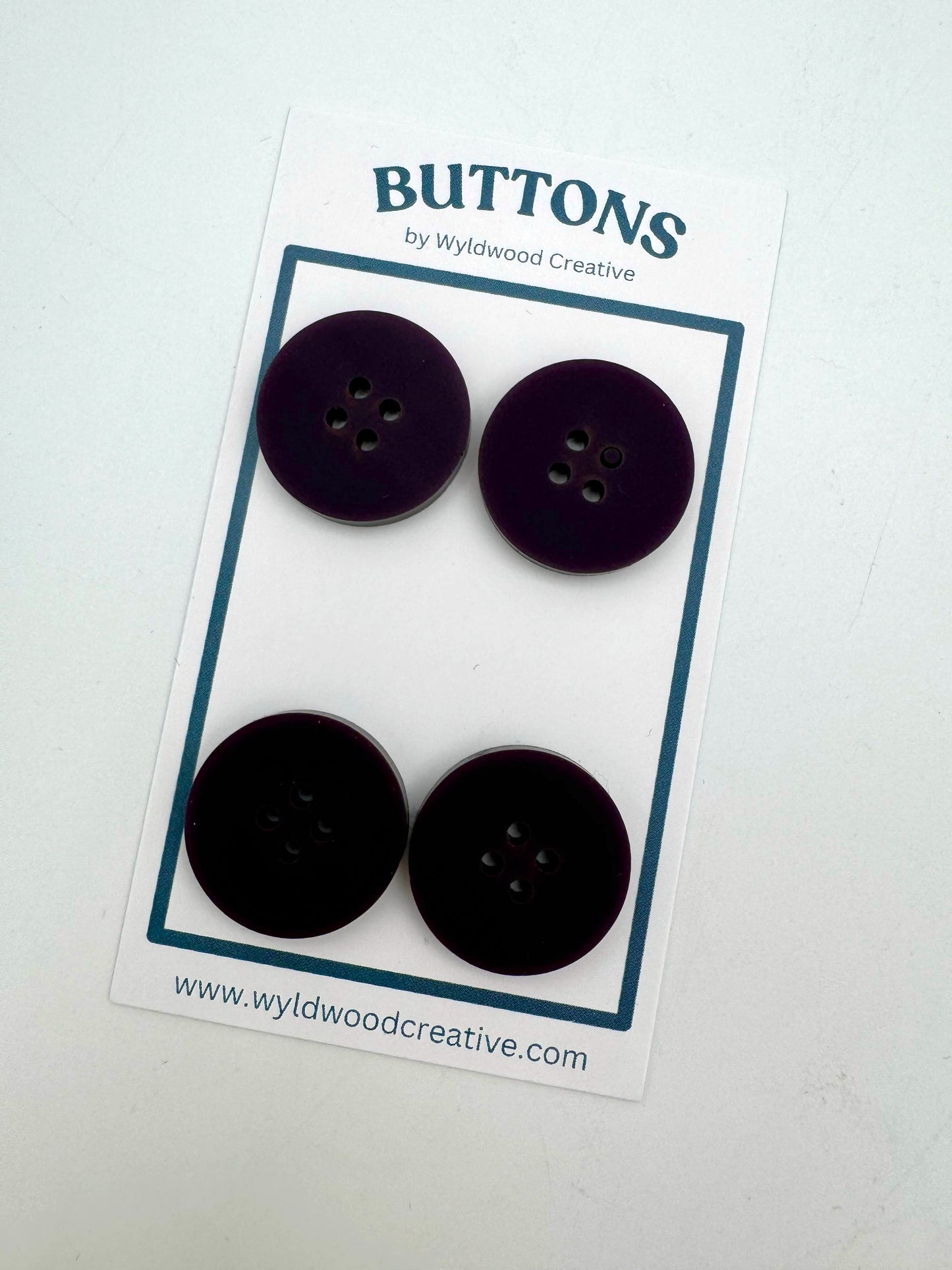 Solid Buttons - Dark Purple