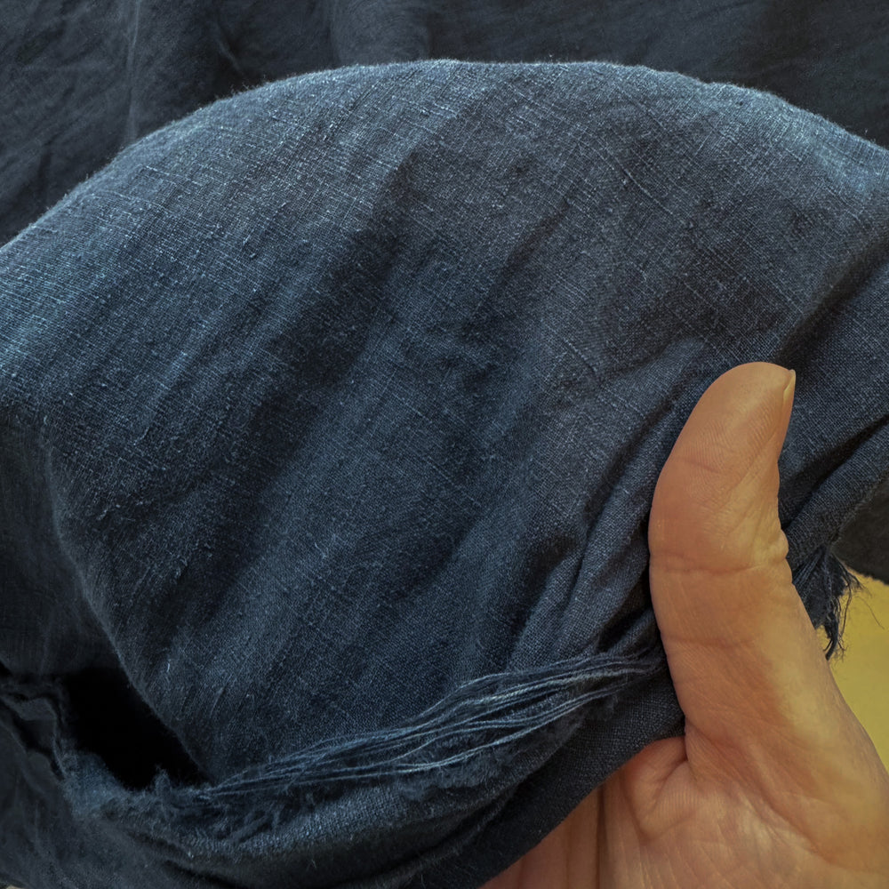 
                      
                        ReStash: Navy Linen Blend Sold by the 1/2 yd
                      
                    