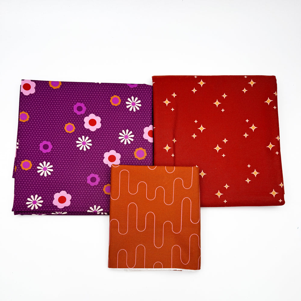 
                      
                        Cheater Quilt Kit - Pin Dot Posy Cherry and Sparkle Shine Tiger
                      
                    