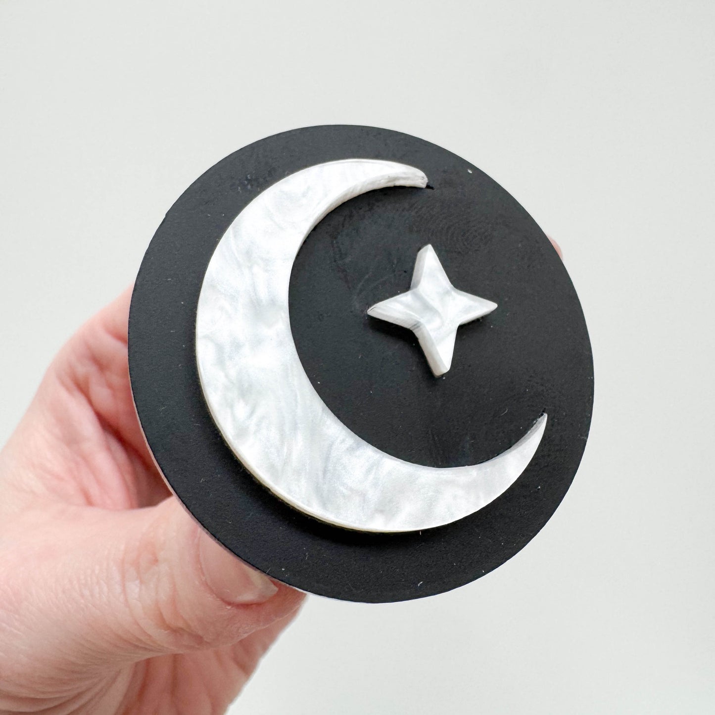 Crescent Moon and Star Pop Up Ruler Handle