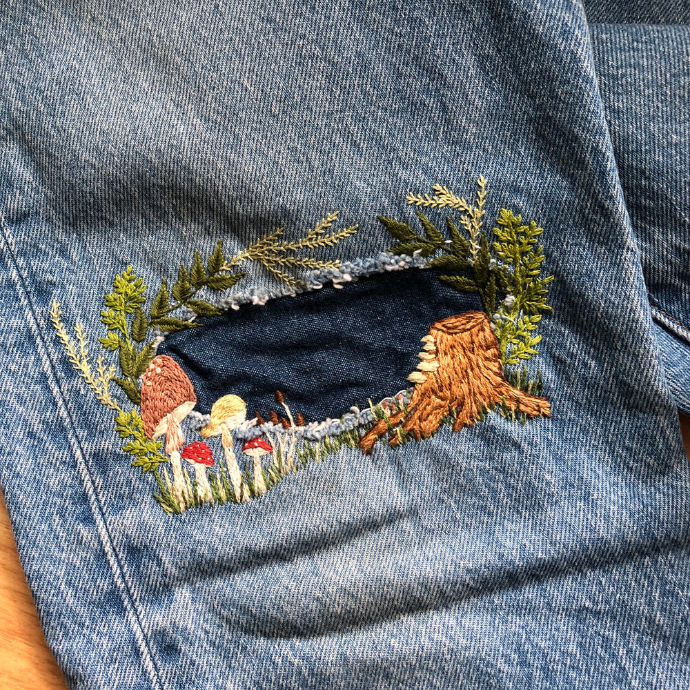 Embroidered Patch Mending