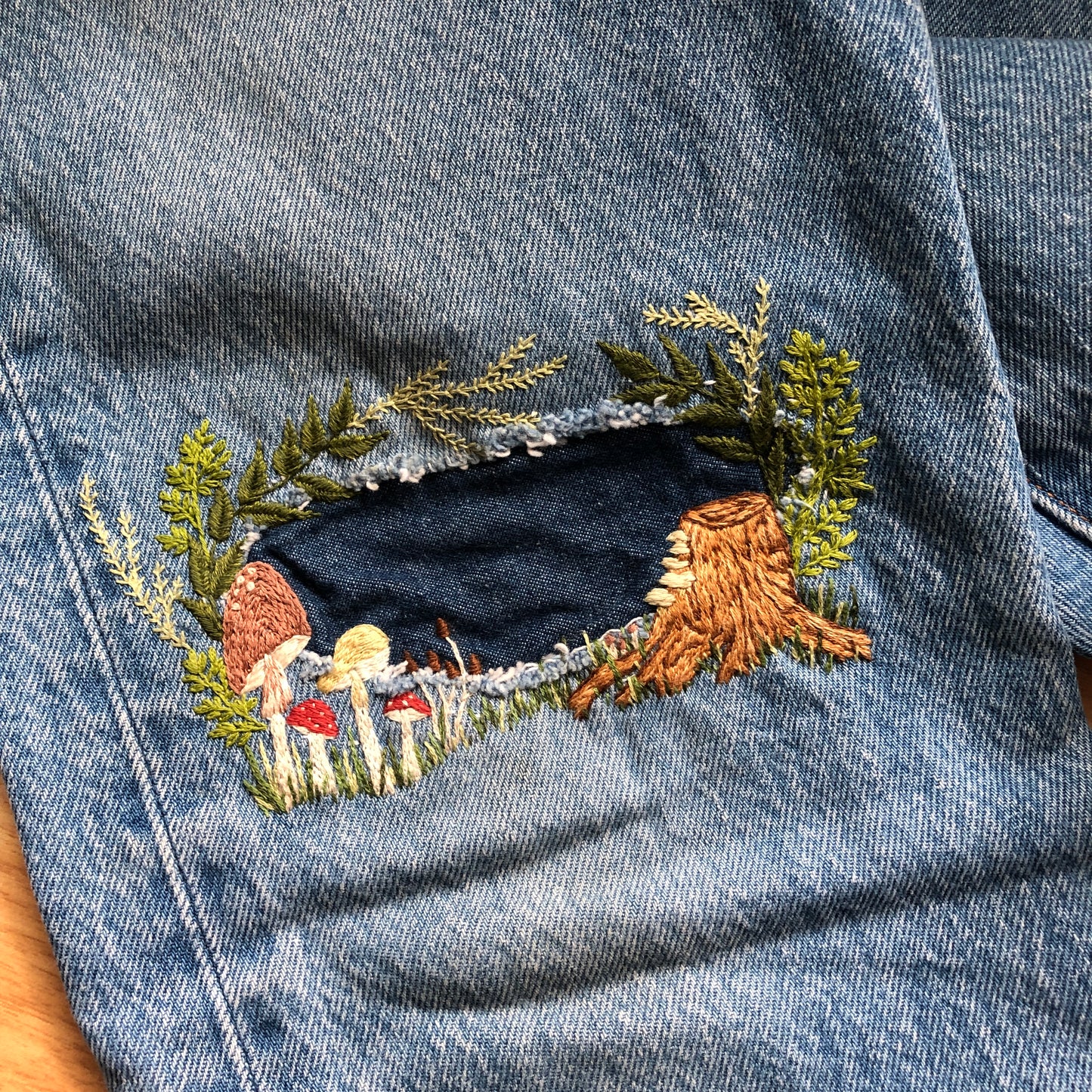 Embroidered Patch Mending