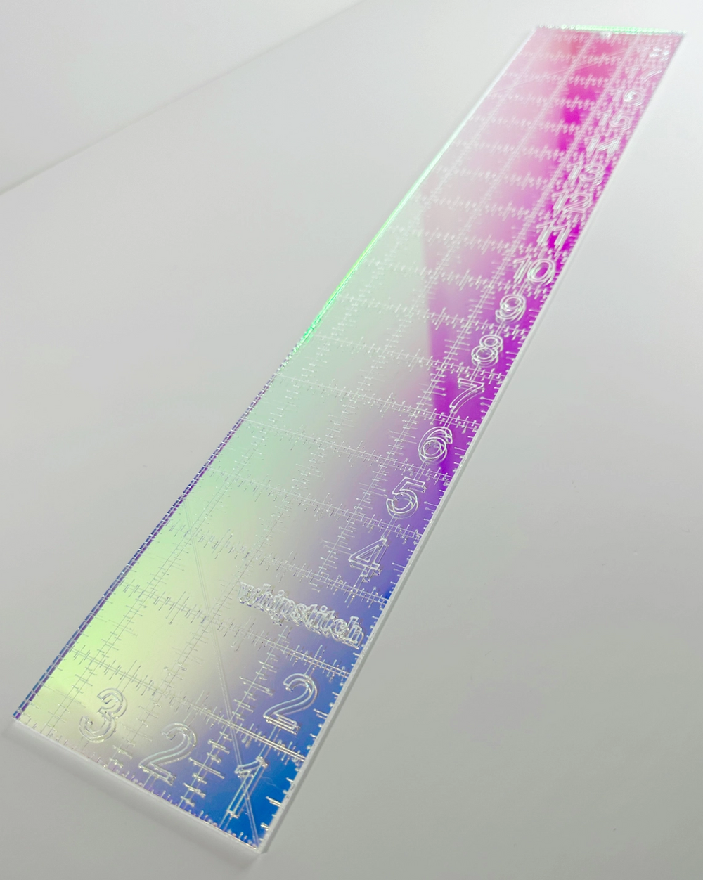 Iridescent Quilting Ruler - Fat Quarter Ruler 3.5