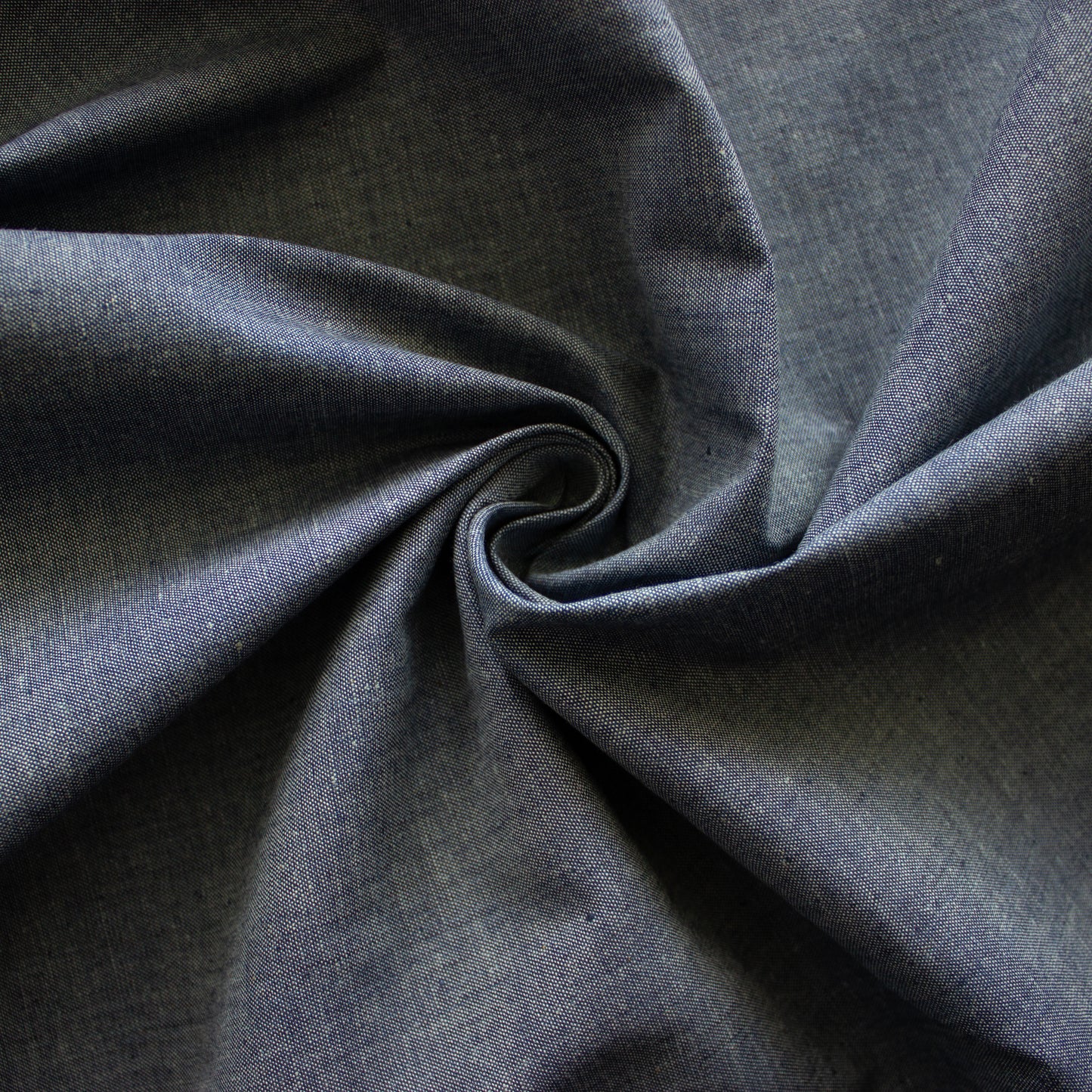 Cotton Chambray - Medium Blue