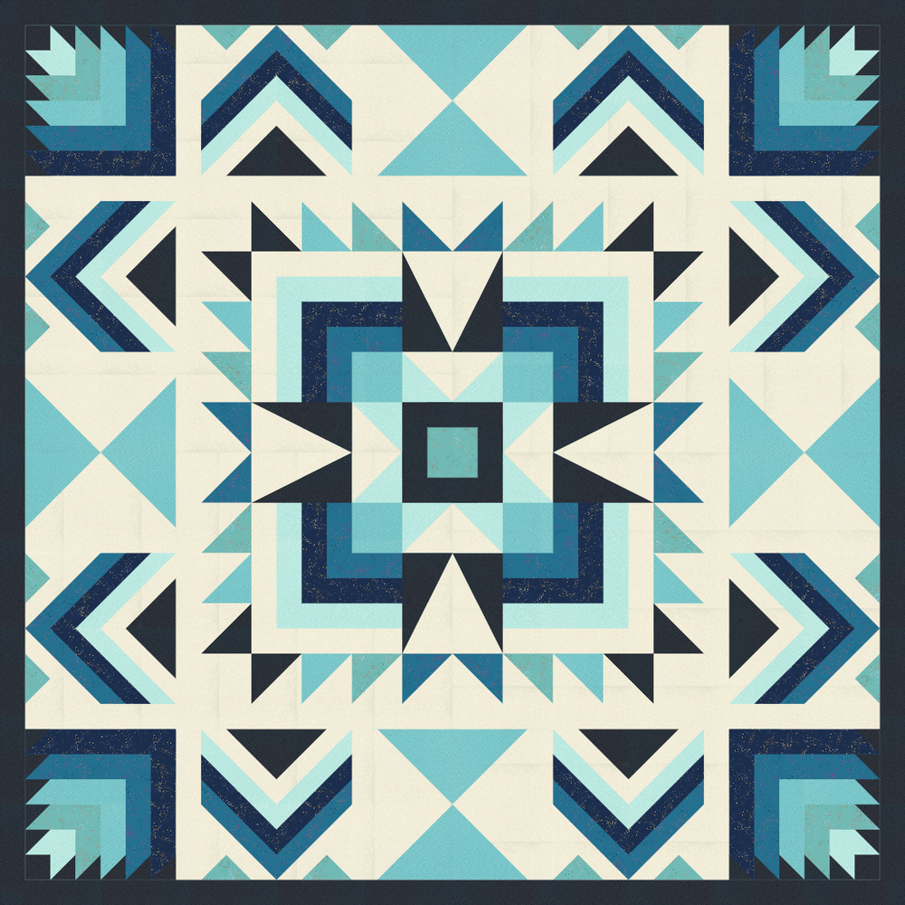 Winter Blue - Joplin Quilt Kit - Throw Size