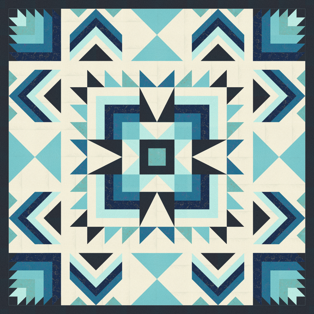 Winter Blue - Joplin Quilt Kit - Throw Size