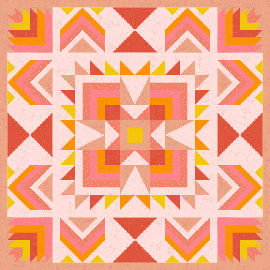 Market Exclusive - Joplin Quilt Kit - Peaches and Cream 