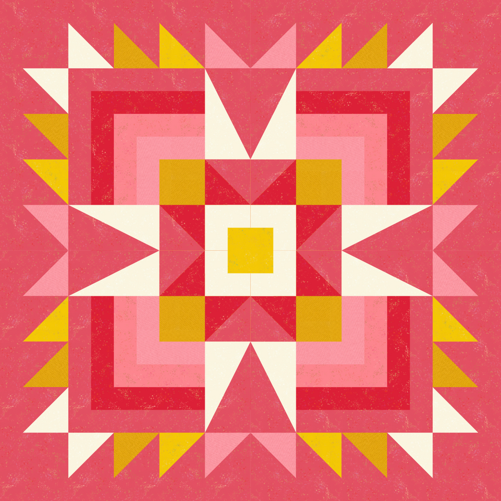 Joplin Quilt Kit - Strawberry Lemonade