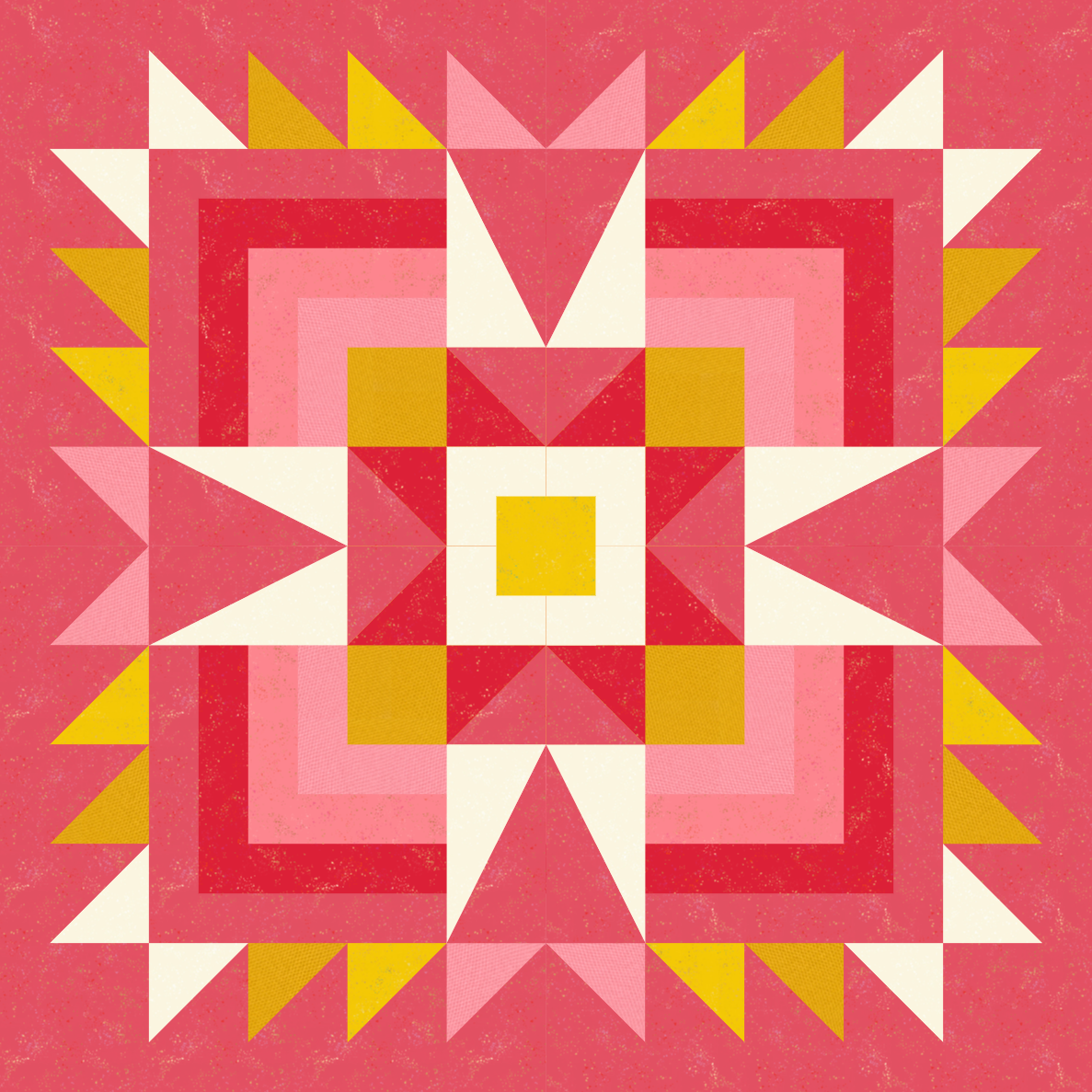 Joplin Quilt Kit - Strawberry Lemonade