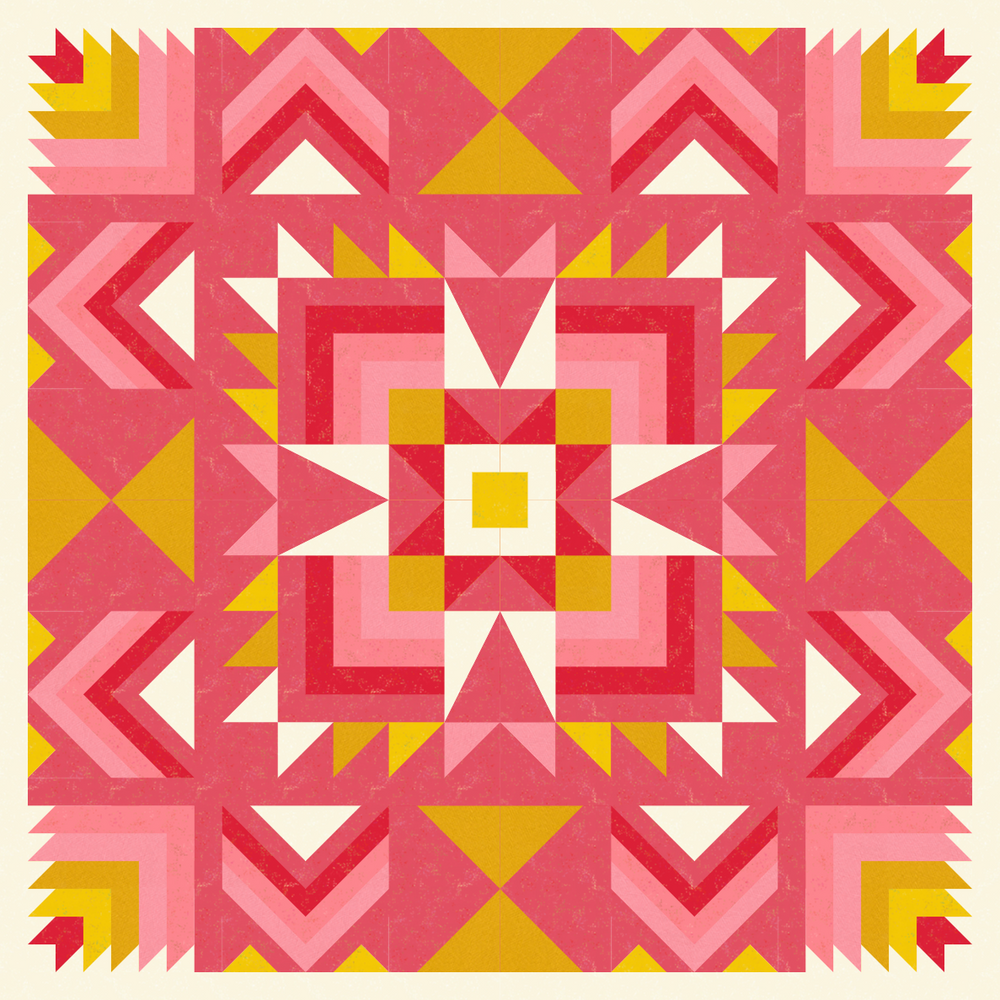 Joplin Quilt Kit - Strawberry Lemonade