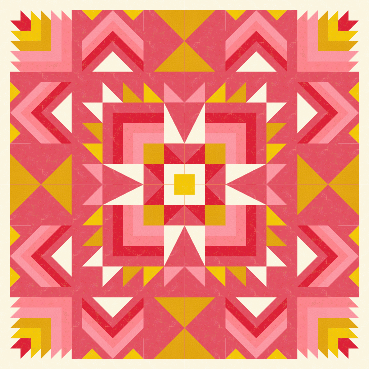 Joplin Quilt Kit - Strawberry Lemonade