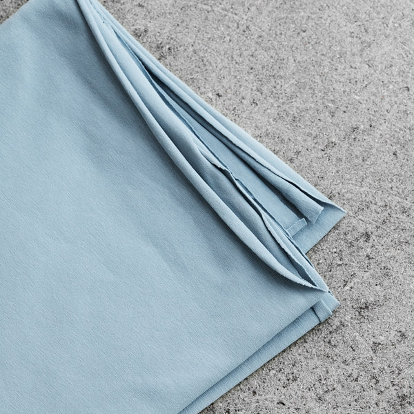 Organic Cotton Stretch Jersey - Faded Blue