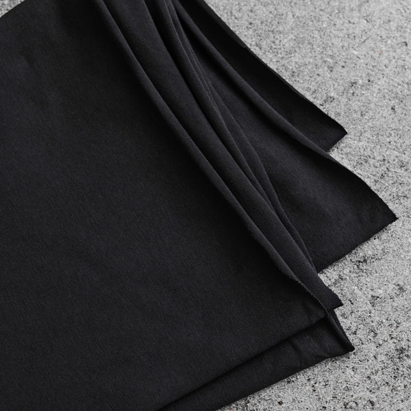 Organic Cotton Stretch Jersey - Black