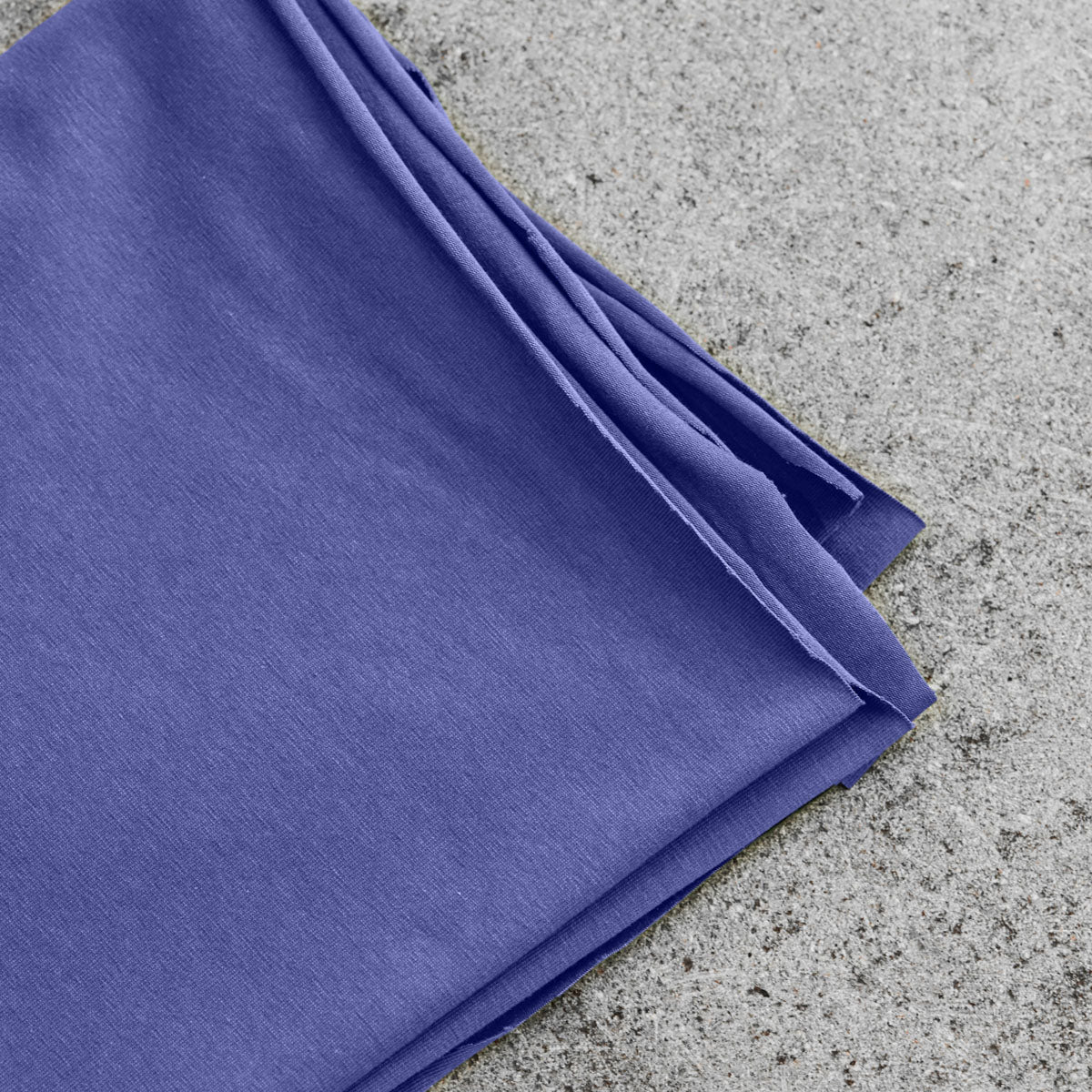 Organic Cotton Stretch Jersey - Violet Blue