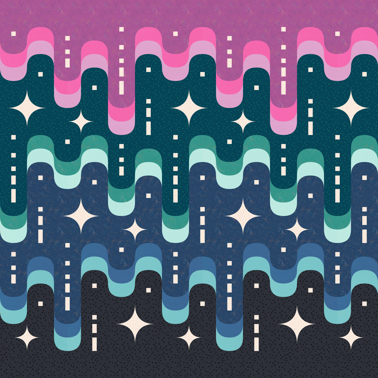 Drip Quilt Kit - Cosmic Cotton Candy