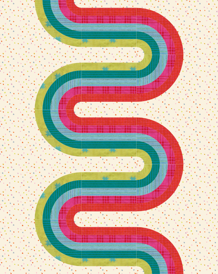 Looperette Quilt Kit - Warp + Weft Mystic Fable