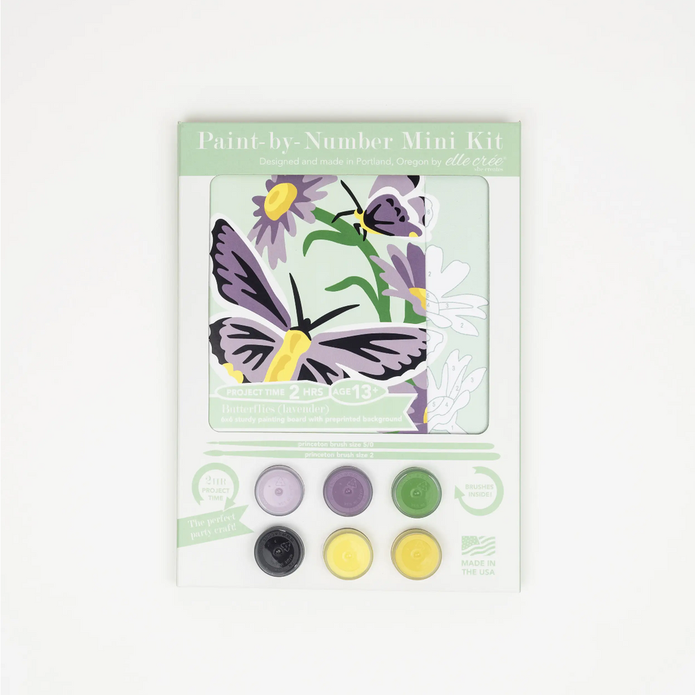 Paint By Number - Mini - Lavender Butterflies