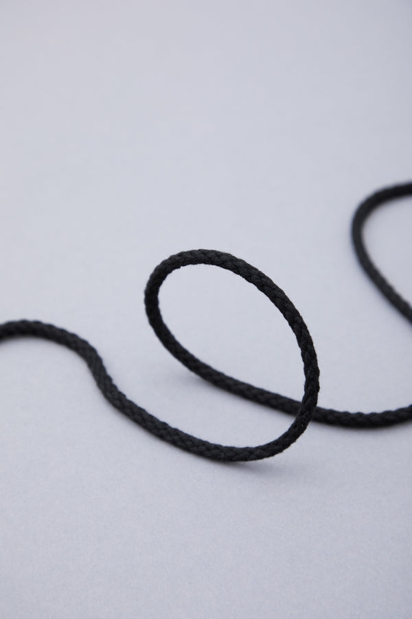 Round Cotton Cording - Black