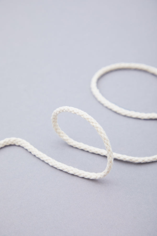 Round Cotton Cording - Natural