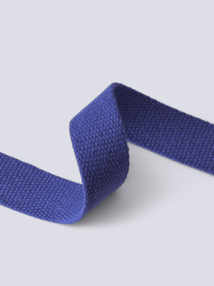 1" Cotton Webbing - Cobalt Blue