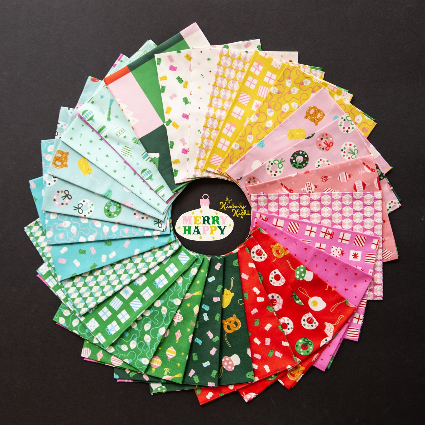 Merry Happy - Full Fat Quarter Bundle - 27pcs RS3097FQ
