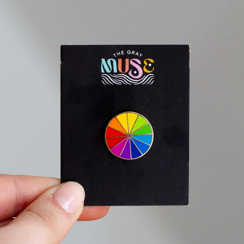 Mini Color Wheel Enamel Pin