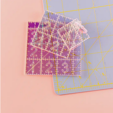 Mini Squares Set - Iridescent Quilting Rulers