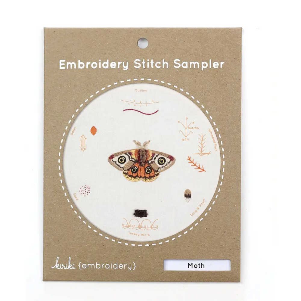 Moth Embroidery Kit