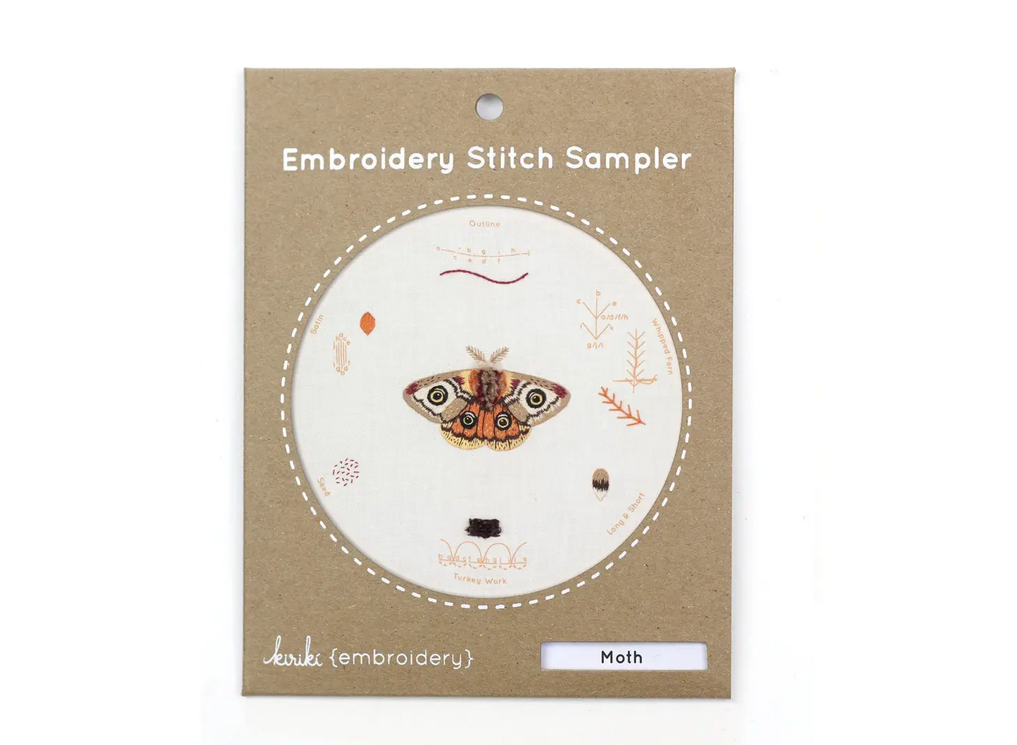 Moth Embroidery Kit