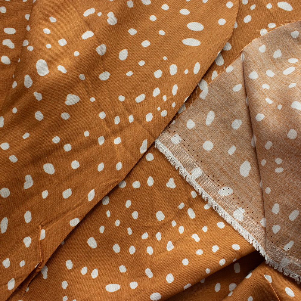 
                      
                        Olivia Digital Print Dot Tencel - Saffron
                      
                    