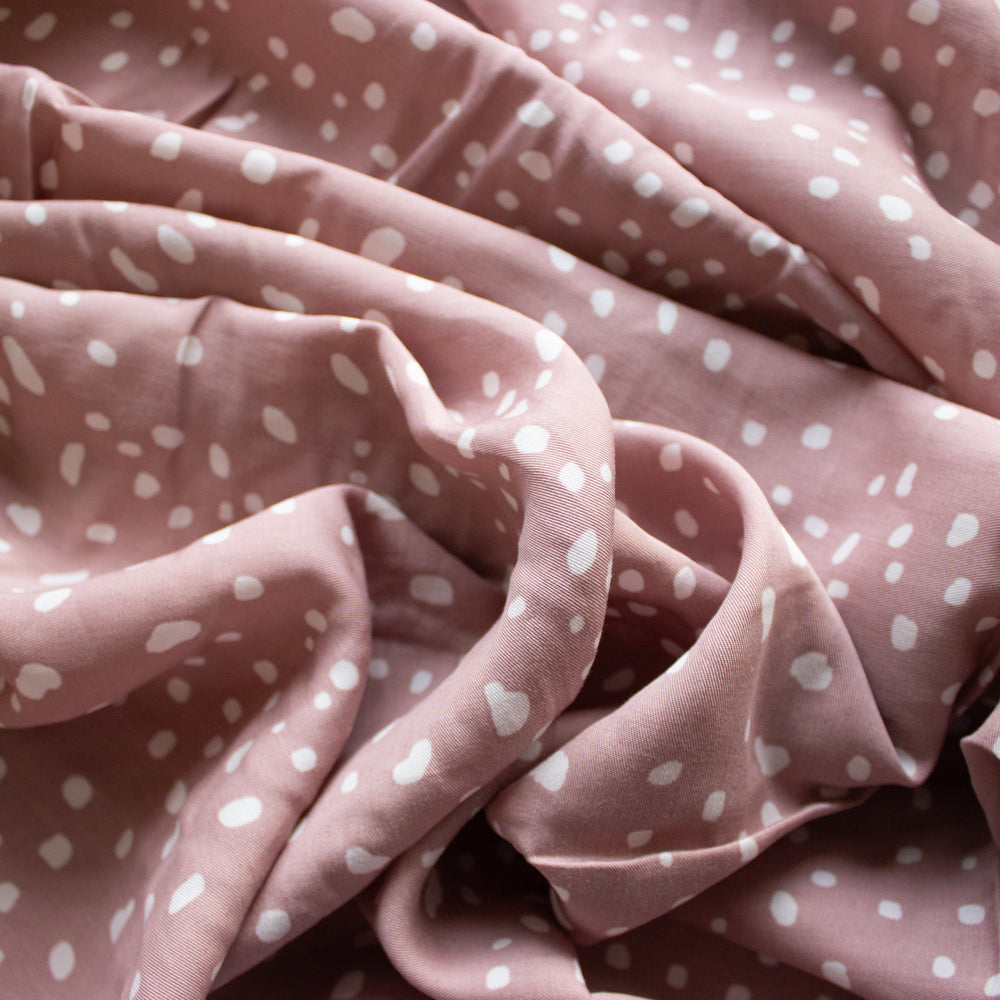 
                      
                        Olivia Digital Print Dot Tencel - Mauve
                      
                    