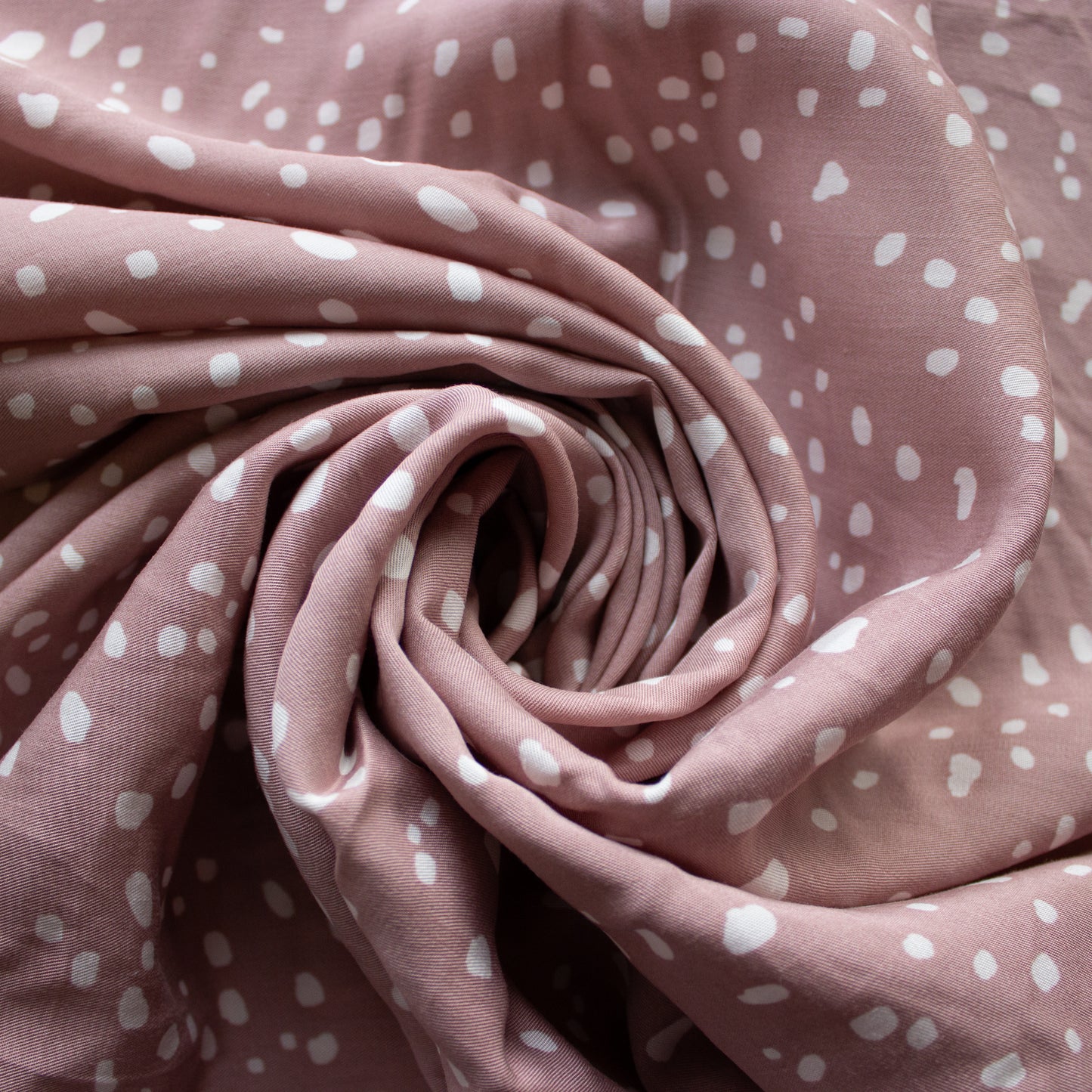 Olivia Digital Print Dot Tencel - Mauve