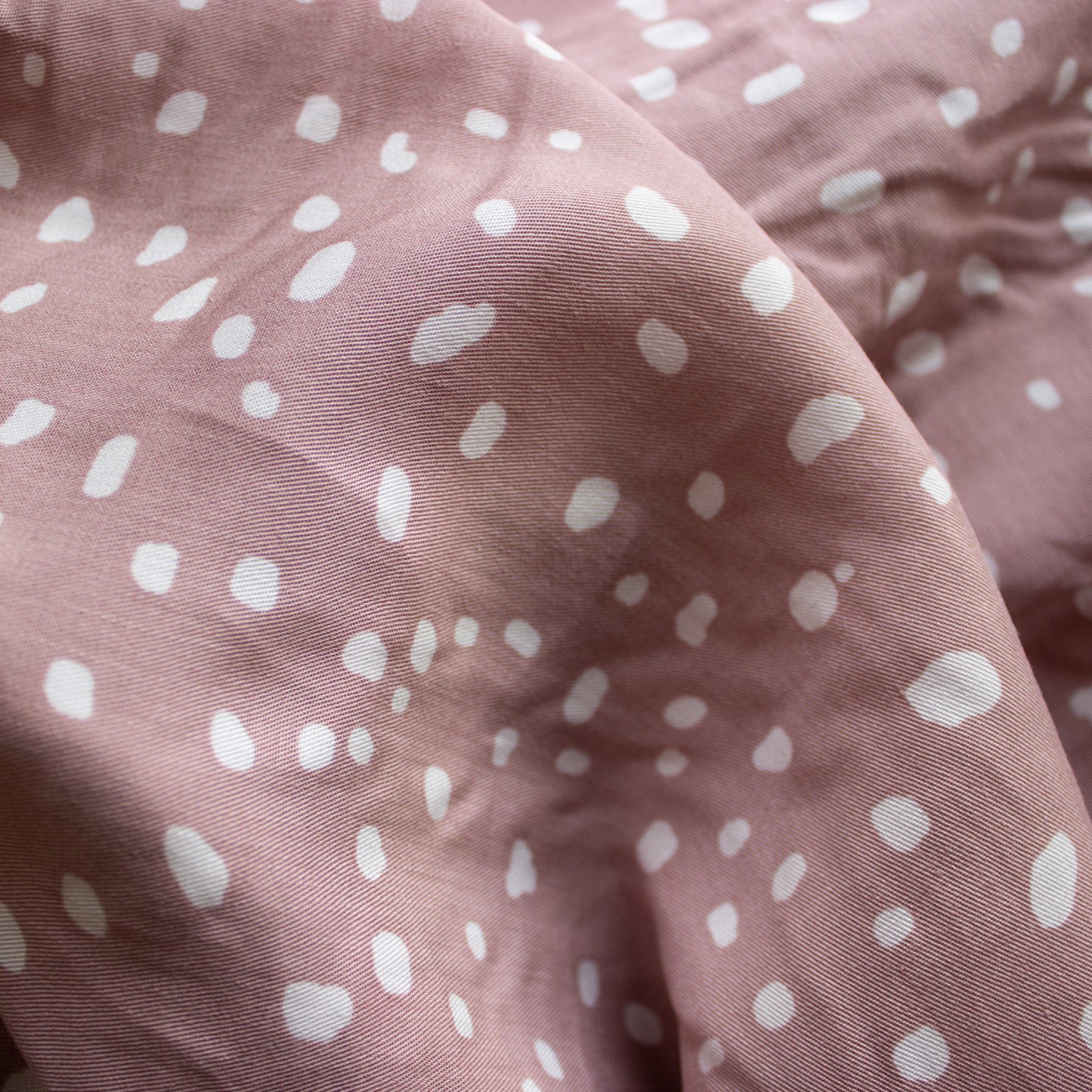 Olivia Digital Print Dot Tencel - Mauve