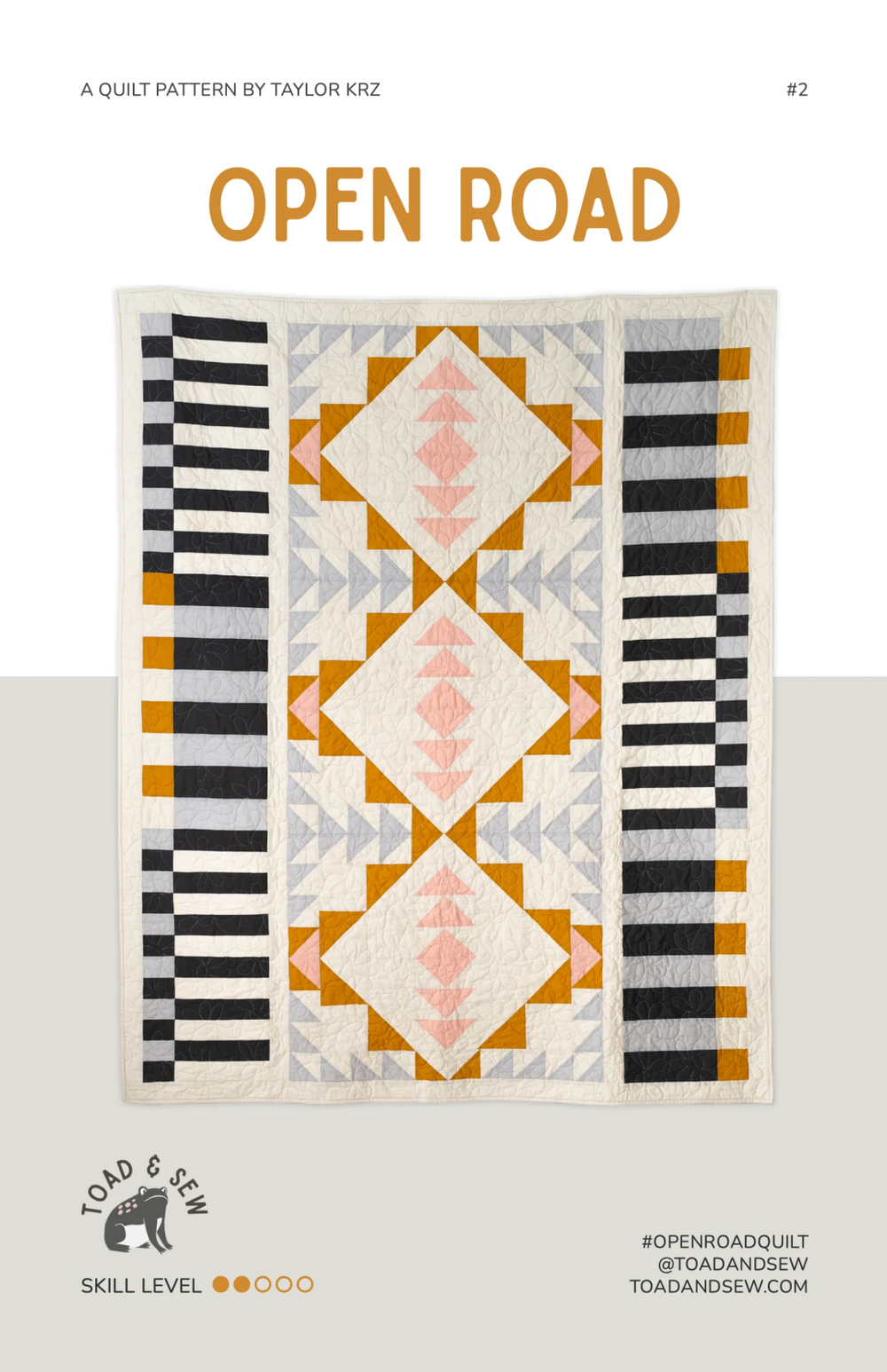 Open Road Printed Quilt Pattern