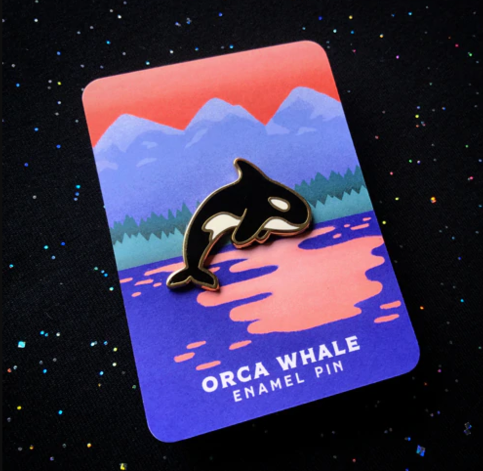 Orca Whale - Enamel Pin