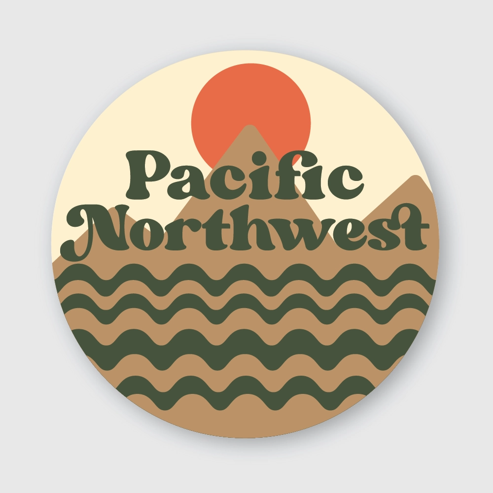 Pacific Northwest Earthy Sticker