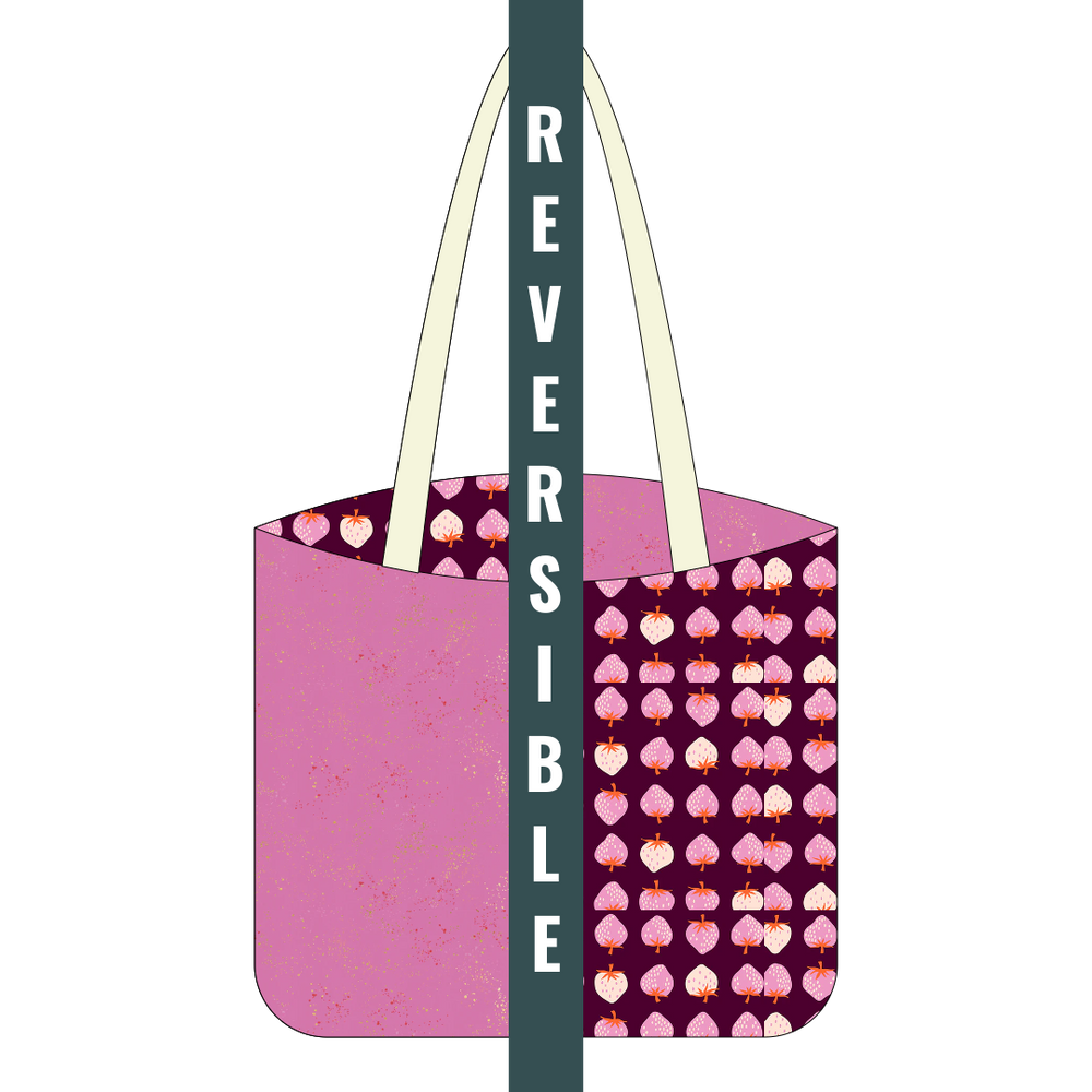 Plum Berry and Daisy - Tote Kit - All Cotton