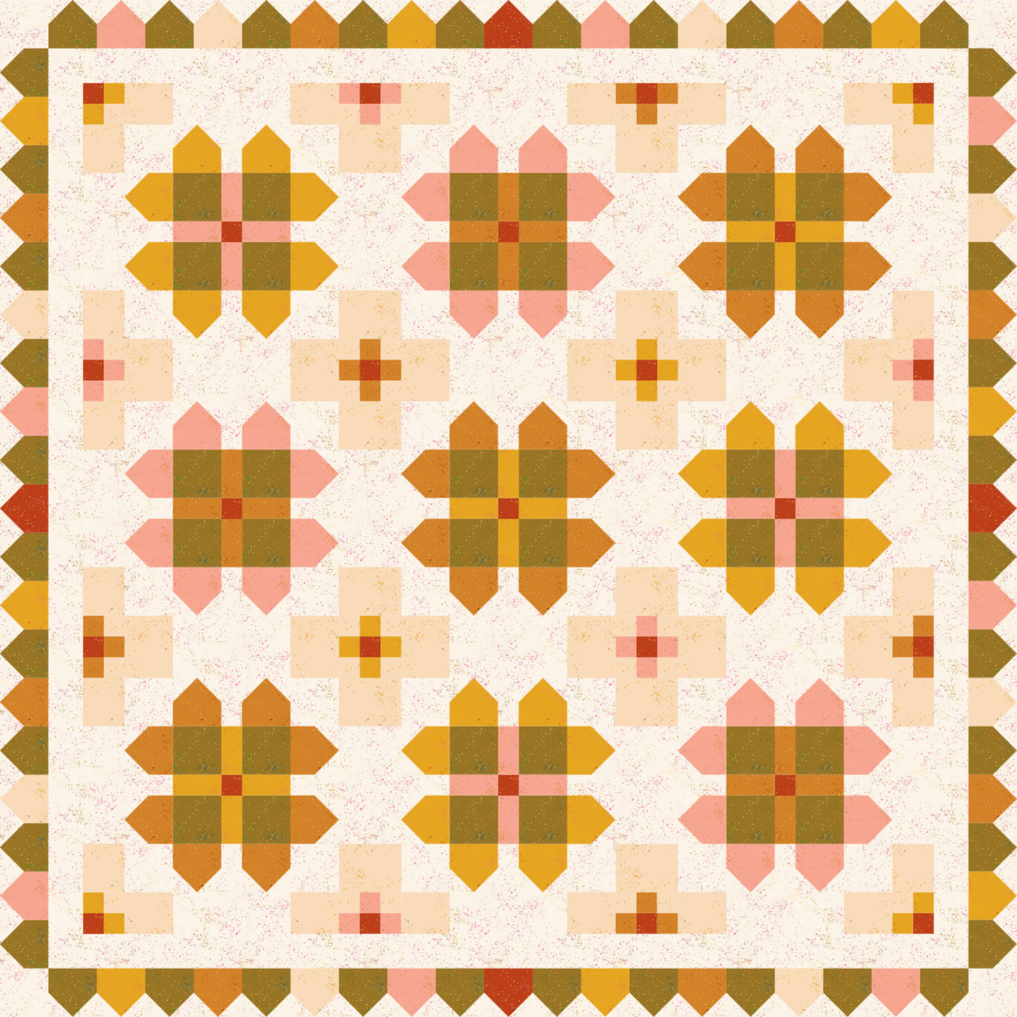 Foxglove Quilt Kit - Speckled Autumn