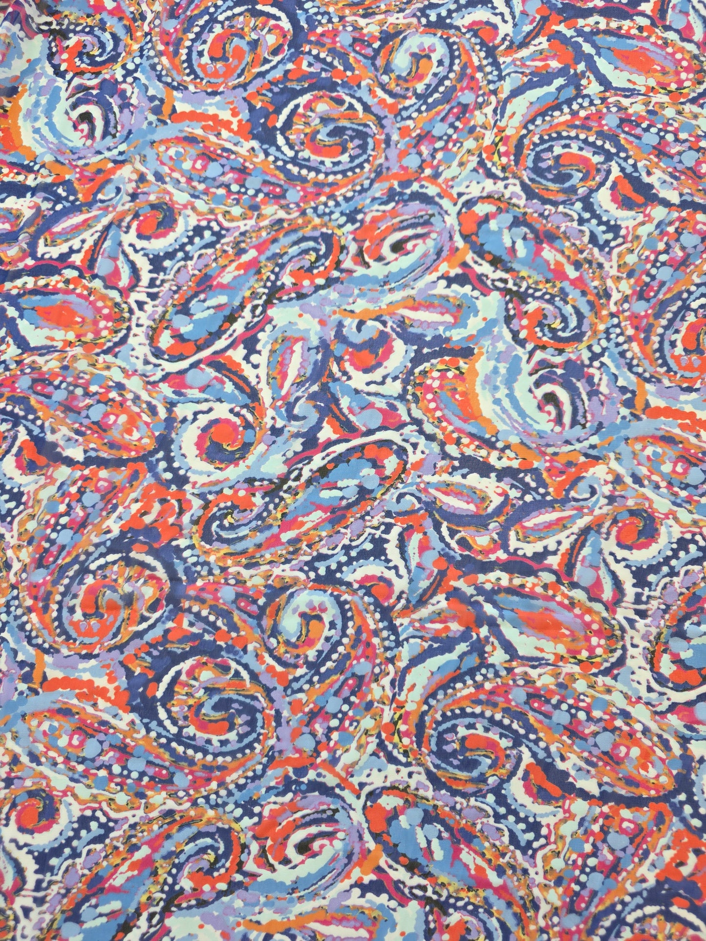 ReStash: 2.66yd Purple and Orange Chiffon Poly