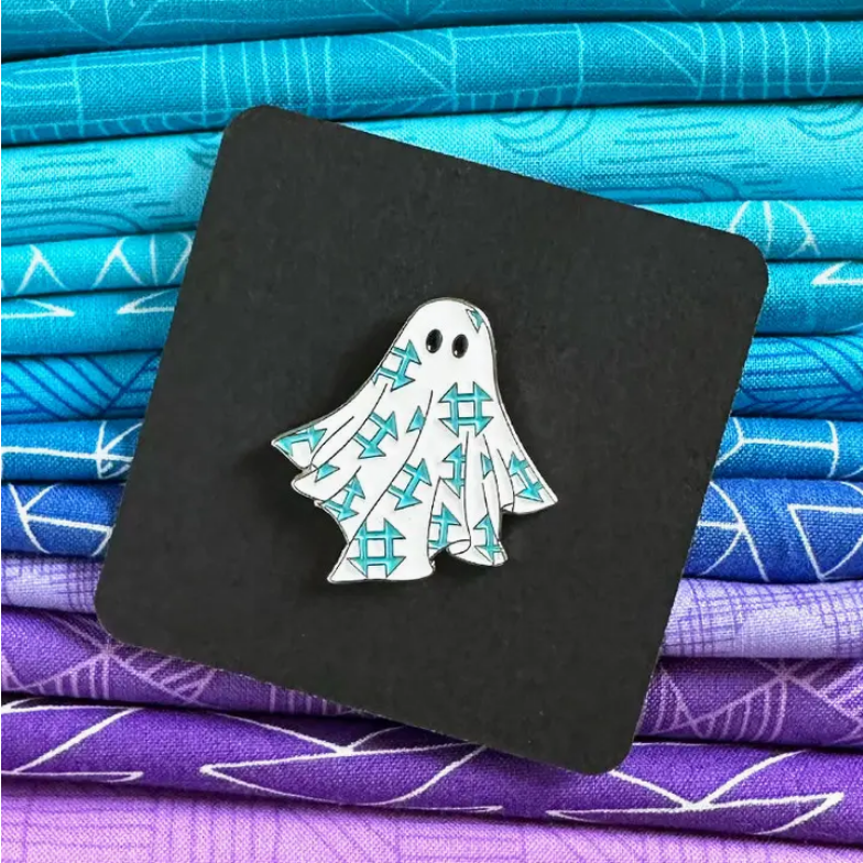 Quilt Ghost - Enamel Pin