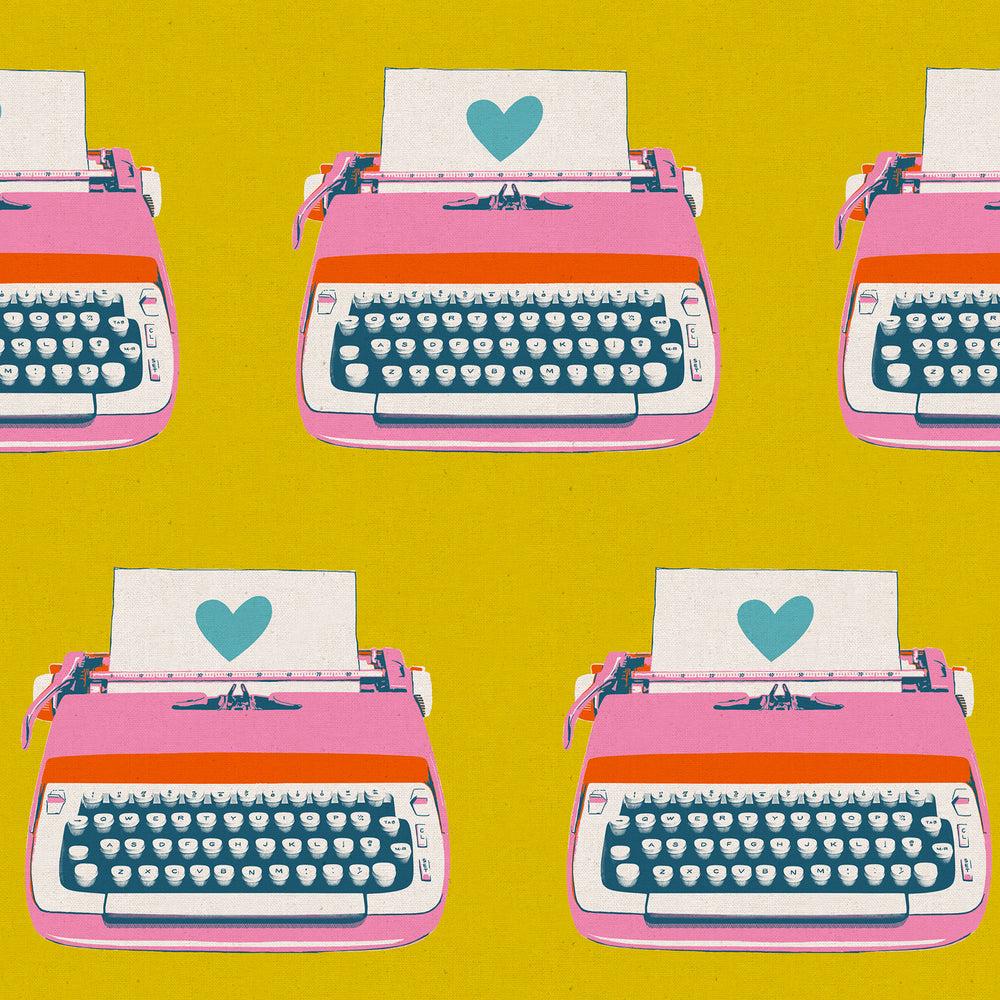 Best Day Ever - Typewriters Canvas - Golden Hour