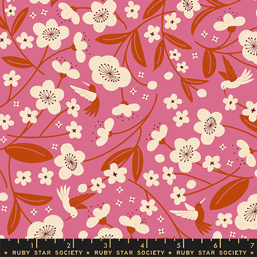 Persimmon - Persimmon Blossoms - Hibiscus RS1121 11