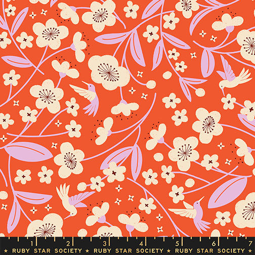 Persimmon - Persimmon Blossoms - Warm Red RS1121 12