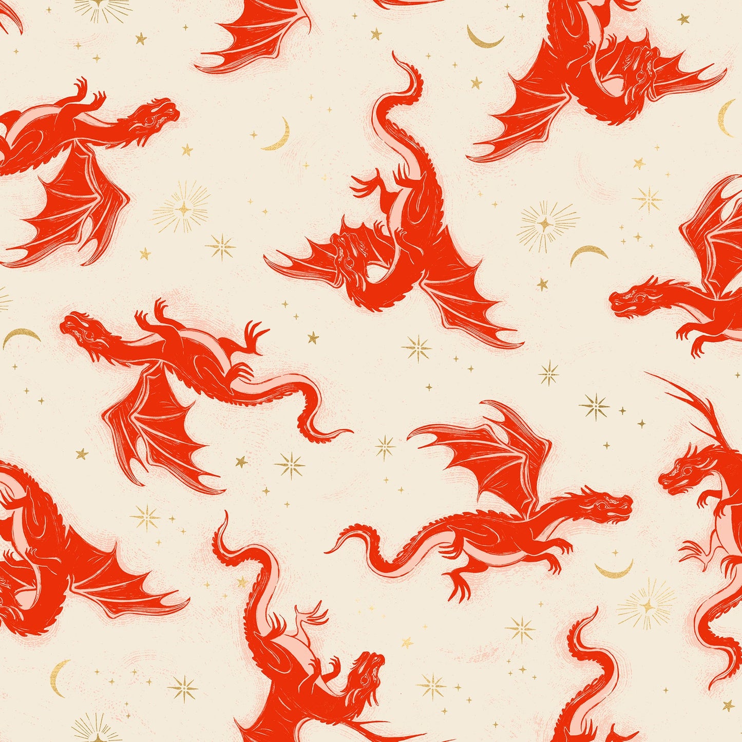 Fireglow - Etched Dragons - Metallic Dark Ruby RS2131 11M